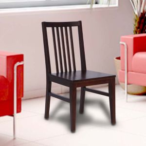 JION DINING CHAIR IN MAHOGANY FINISH BY STORIES