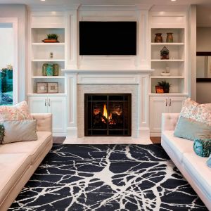 Carpet in Navy Blue Color by Stories