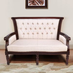Hongkong 2 Seater Wooden Antique Sofa By Stories