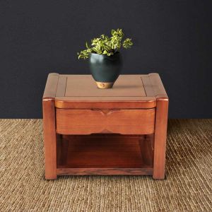 Dama Wooden Nightstand Table | Compact Storage for Bedroom by Stories