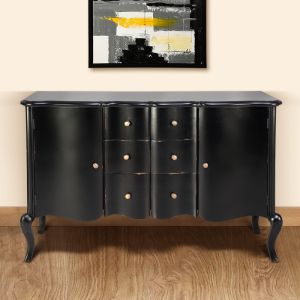 Christelle Side Board with Mahogany Wood In Distress Finish by Stories 
