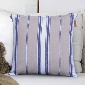 Blue & Beige Cushion Cover 40 X 40cm By Stories