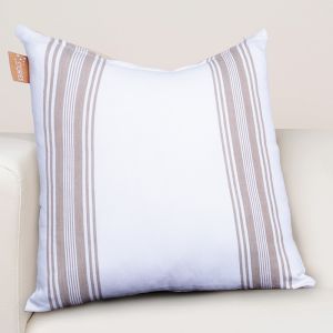 White  Beige Cushion  Cover 40 X 40cm by Stories
