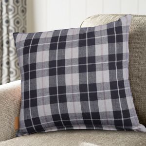 Black Cushion   Cover with Check Pattern 40 X 40cm by Stories