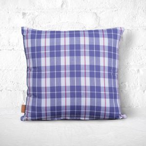 Blue Cushion  Cover  Check Pattern 50 X 50cm by Stories
