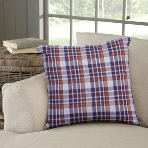 Brown Check Cushion  Cover 40 X 40 cm by Stories