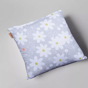 Beige Cushion Cover with Beautiful Print 40 X 40cm by Stories