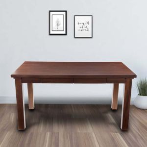 Enkel Dining table with Mahogany wood finish by stories