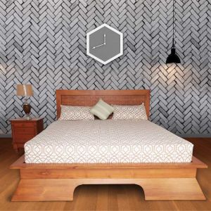 Brick Bed180*200cm in Teak By Stories