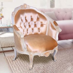 Solona Mahogany Wood 1 Seater Sofa By Stories