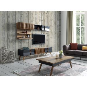 Sumatra Tv Unit With Solid Beech Wood Legs By Stories