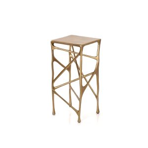 Metal Bar Stool Golden by Stories