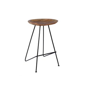 Metal & Wooden Bar Stool by Stories