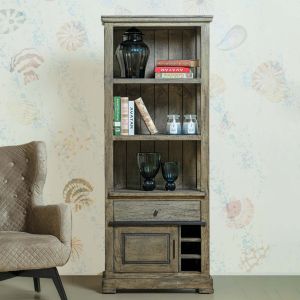 Wooden Display Cabinet With Bar Unit By Stories