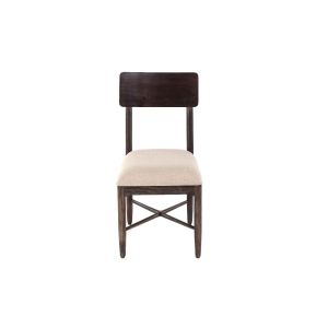 Fluted Wooden Dining Chair With Cushion By Stories