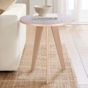 oval side table