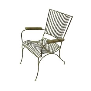 Garden Iron Chair with Armrest By Stories