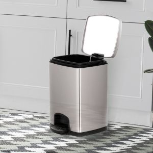 Stainless Steel Rectangle Dustbin 12L By Stories