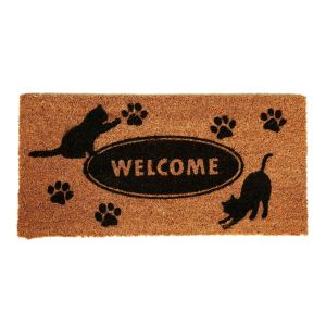 Kitten Printed Natural Coir Door Mat By Stories