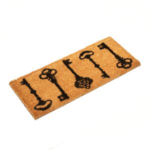 Key Printed Natural Coir Door Mat By Stories