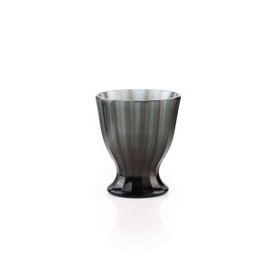 Black Glass vase Small 5.75x6.75 By Stories