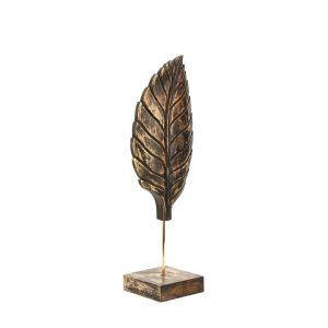 Wooden Leaf Table Decoration L By Stories