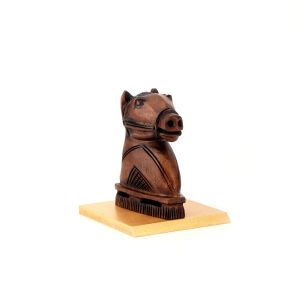 Wooden Horse Cone Burner With Base By Stories