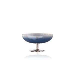 Blue Hue Round Potpourri Bowl Nickle 13x24.5 CM By Stories