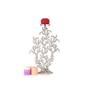 Aluminium Candle Holder Nickel Finish By Stories