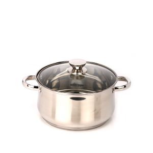 Stainless Steel Pot  With Lid 24 CM By Stories