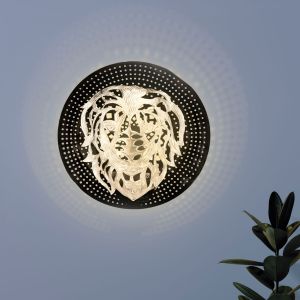 Leo Silver Coated Wall Lamp By Stories