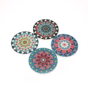 Designer Printed Round Coaster Set By Stories