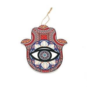 Designer Printed Hand Shaped Coaster Set in Red By Stories