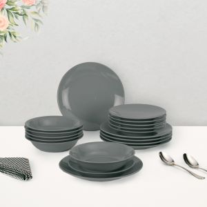Turkish Dinner Set 18pcs in Grey Colour By Stories