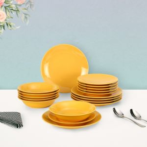 Turkish Dinner Set 18pcs in Yellow Colour By Stories