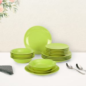 Turkish Dinner Set 18pcs in Green Colour By Stories