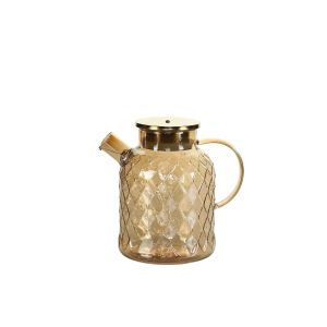 Vintage Transparent Glass Jug with Lid 1.8 Ltr By Stories