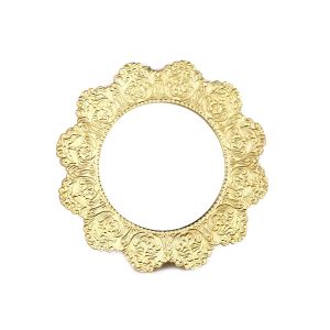 Circle Shaped Antique Iron Mirror By Stories