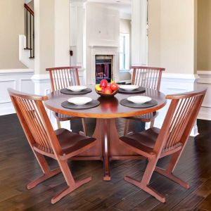 Verse 4 Seater Wooden round Dining Set By Stories