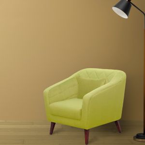 Claro 1 Seater Fabric Sofa in Lemon Green Colour By Stories