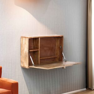Wooden Fold Down Wall Study Table