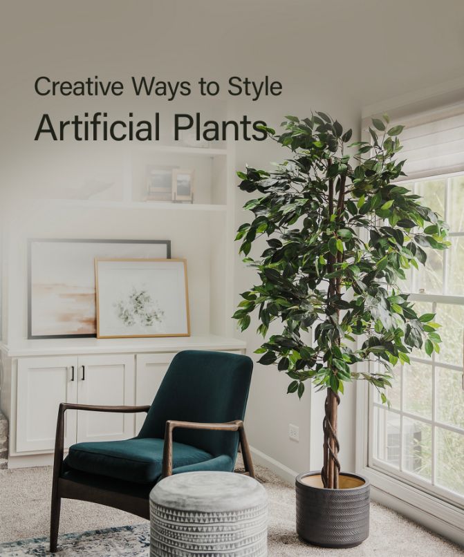 artificial plants, indoor plants