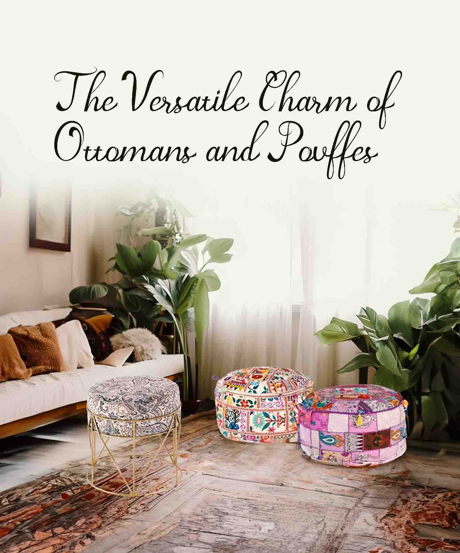 ottomans, pouffes