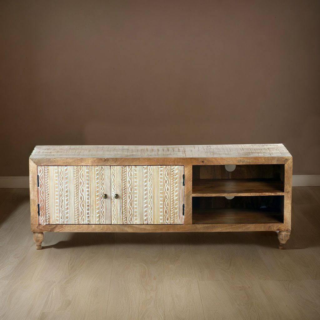 wooden tv unit